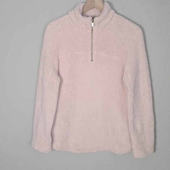 Thread & Supply Blush Pink Sherpa Pullover - Picture 1 of 5